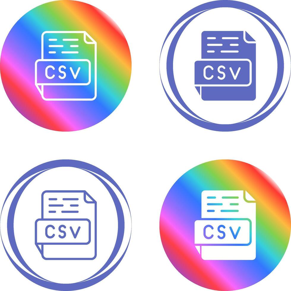 csv vektor ikon