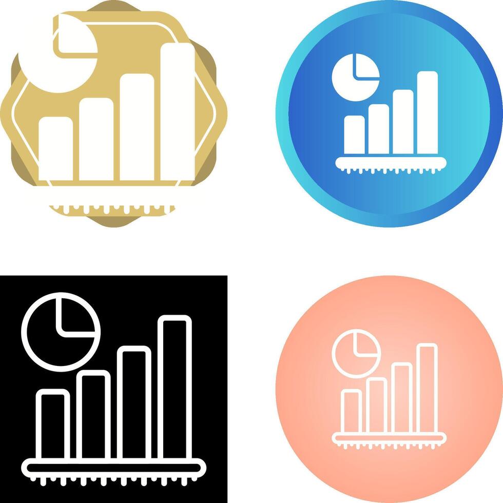 Balkendiagramm-Vektorsymbol vektor