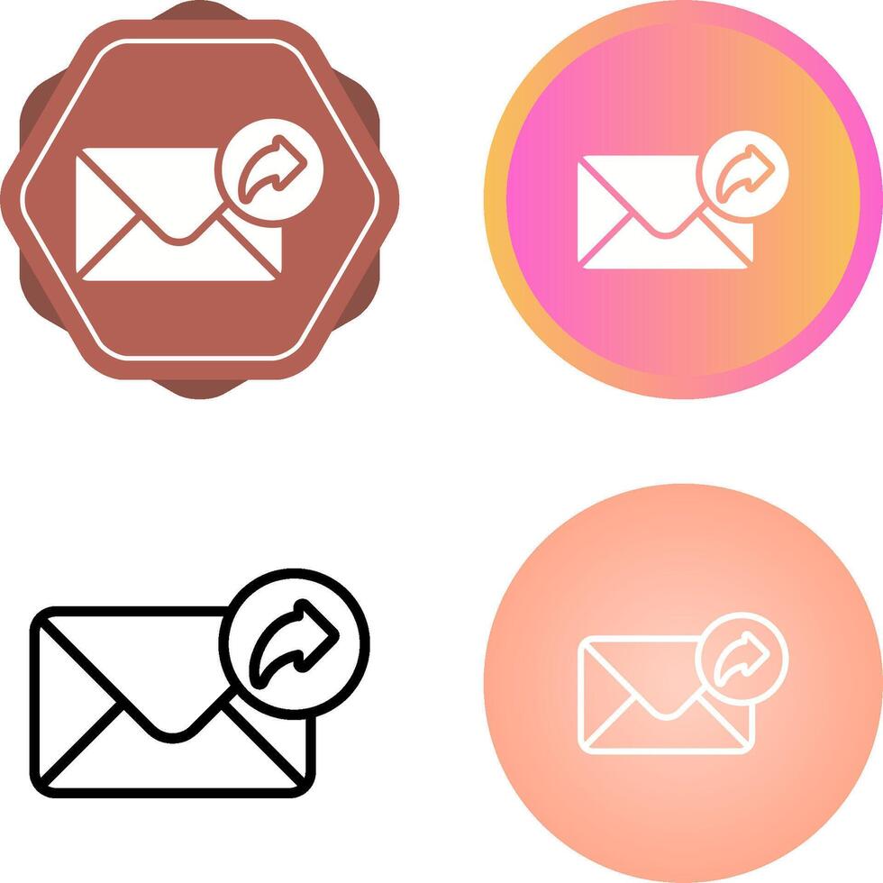 Email Weiterleitung Vektor Symbol