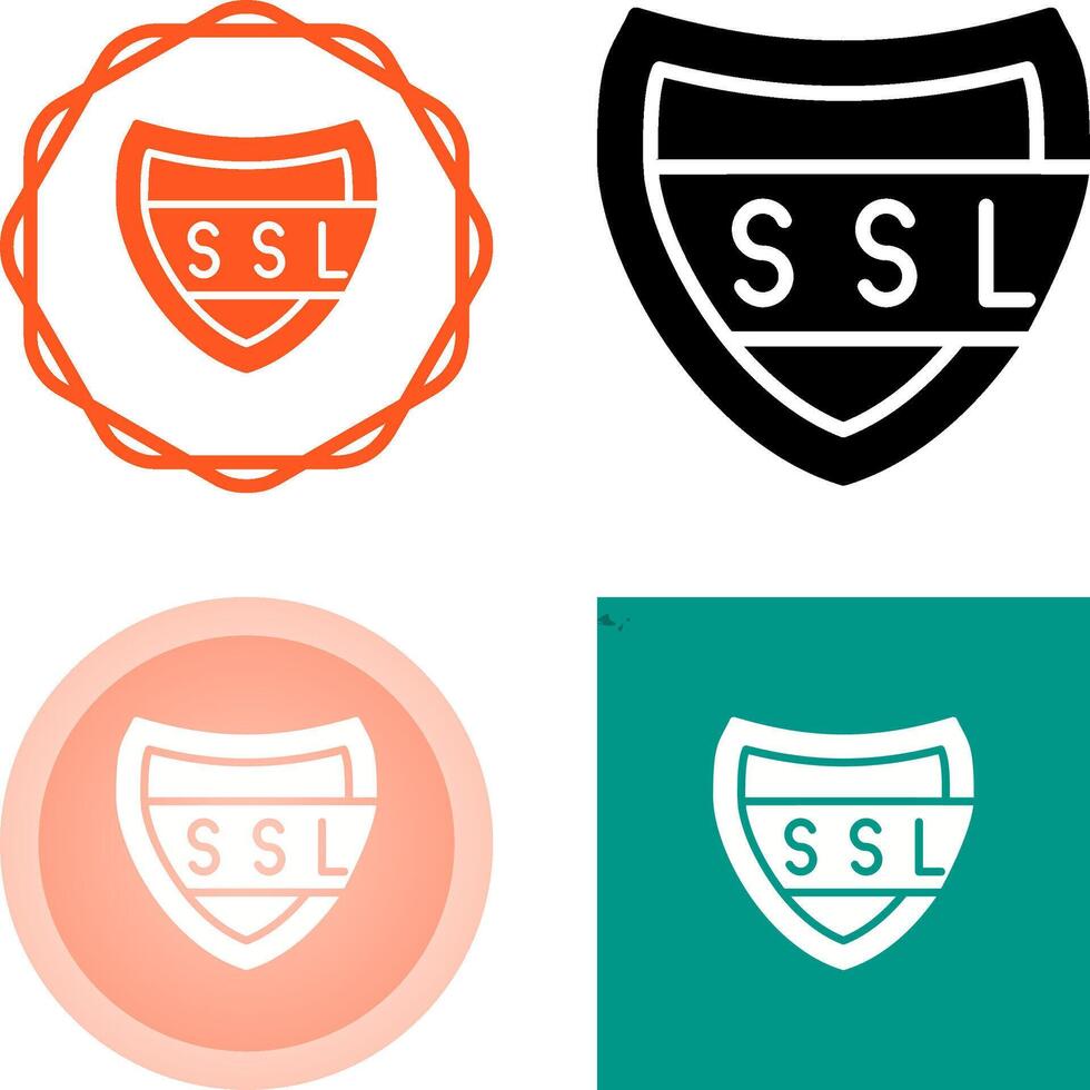 ssl Zertifikat Vektor Symbol