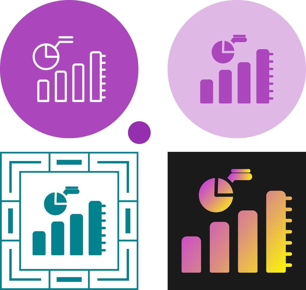 Diagrammvektorsymbol vektor
