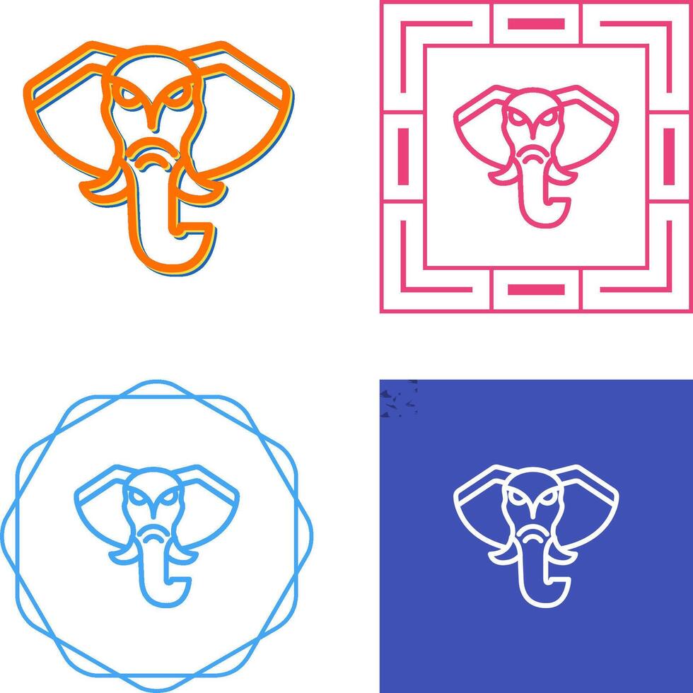 Elefant-Vektor-Symbol vektor