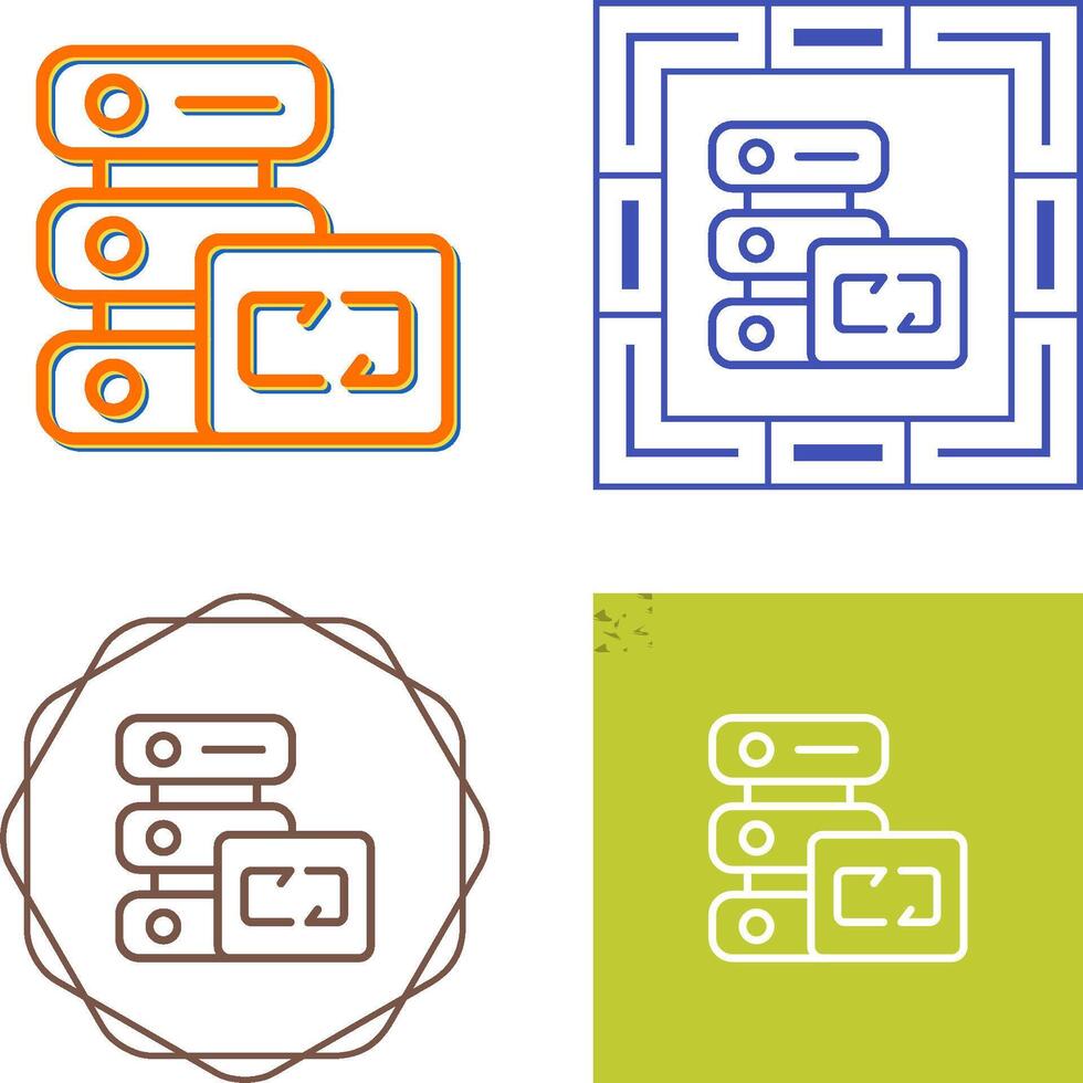 Webseite Backup Vektor Symbol