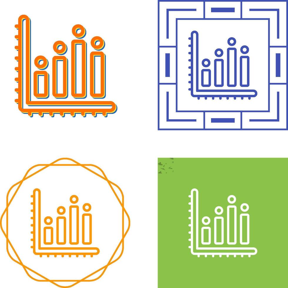 Balkendiagramm-Vektorsymbol vektor