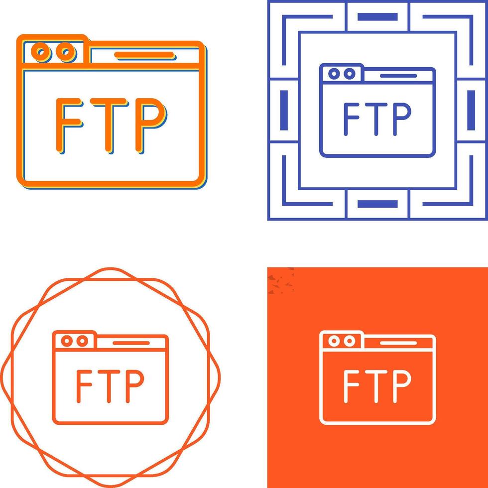 FTP-Vektorsymbol vektor