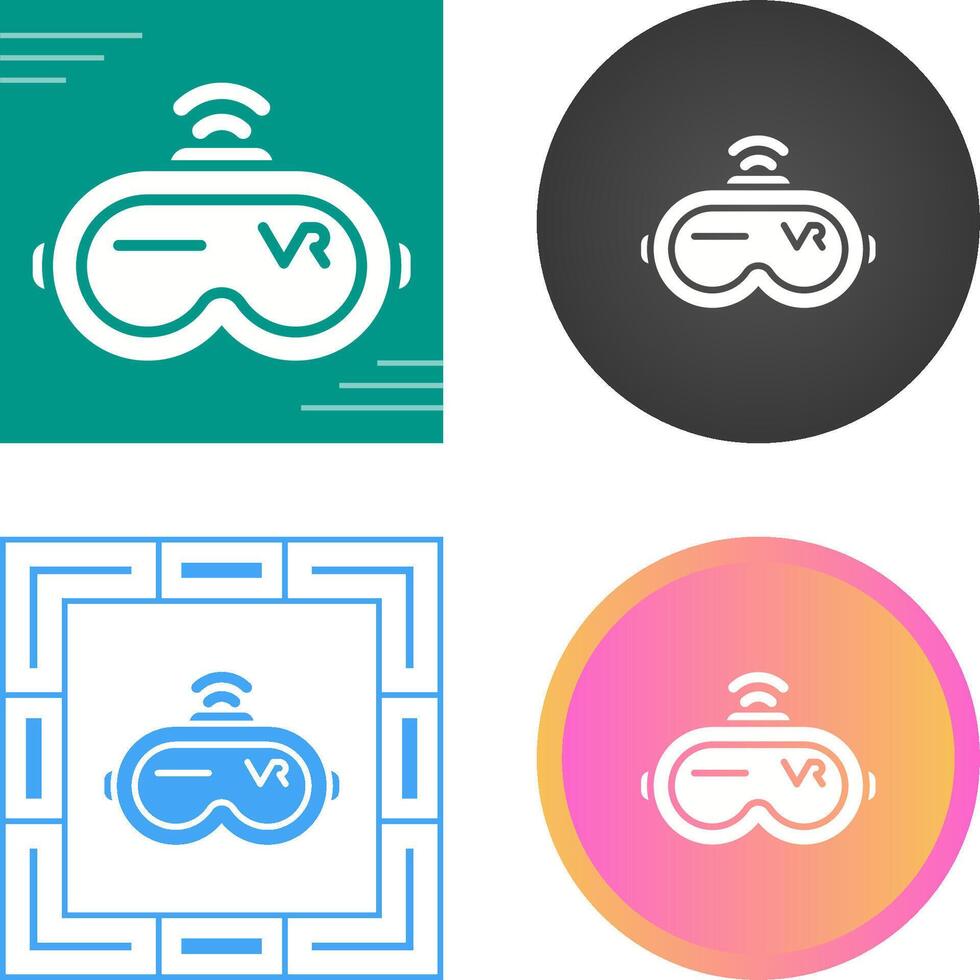 virtuell Wirklichkeit Headset Vektor Symbol