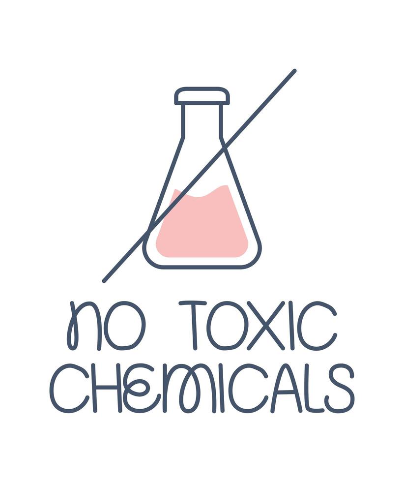 kein Symbol für giftige Chemikalien vektor