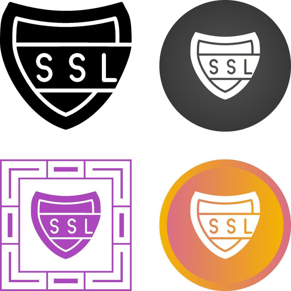 ssl certifikat vektor ikon