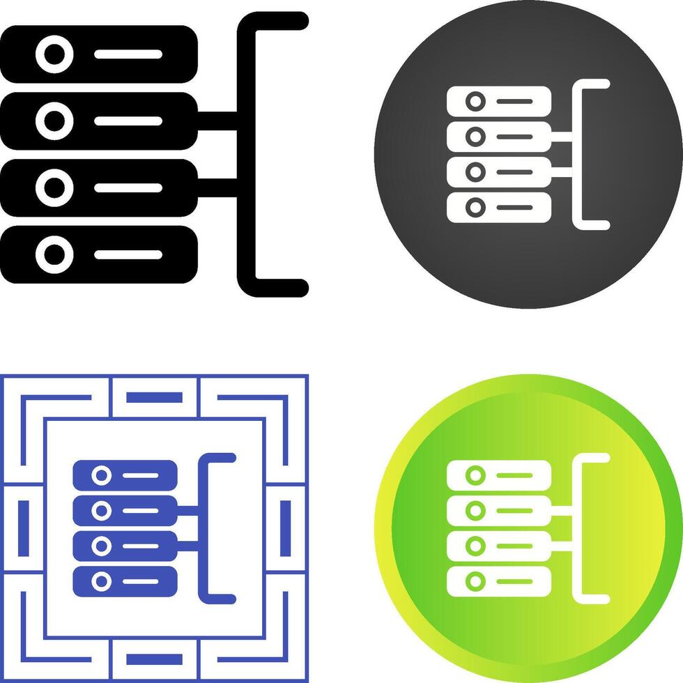 Datenbankvektorsymbol vektor