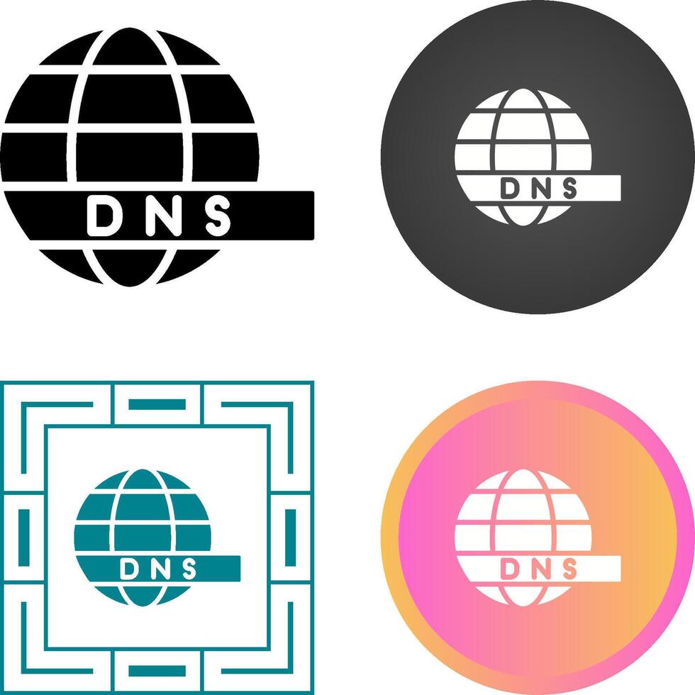 dns server vektor ikon