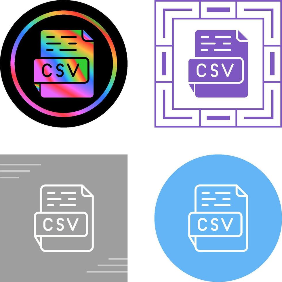 csv-Vektorsymbol vektor