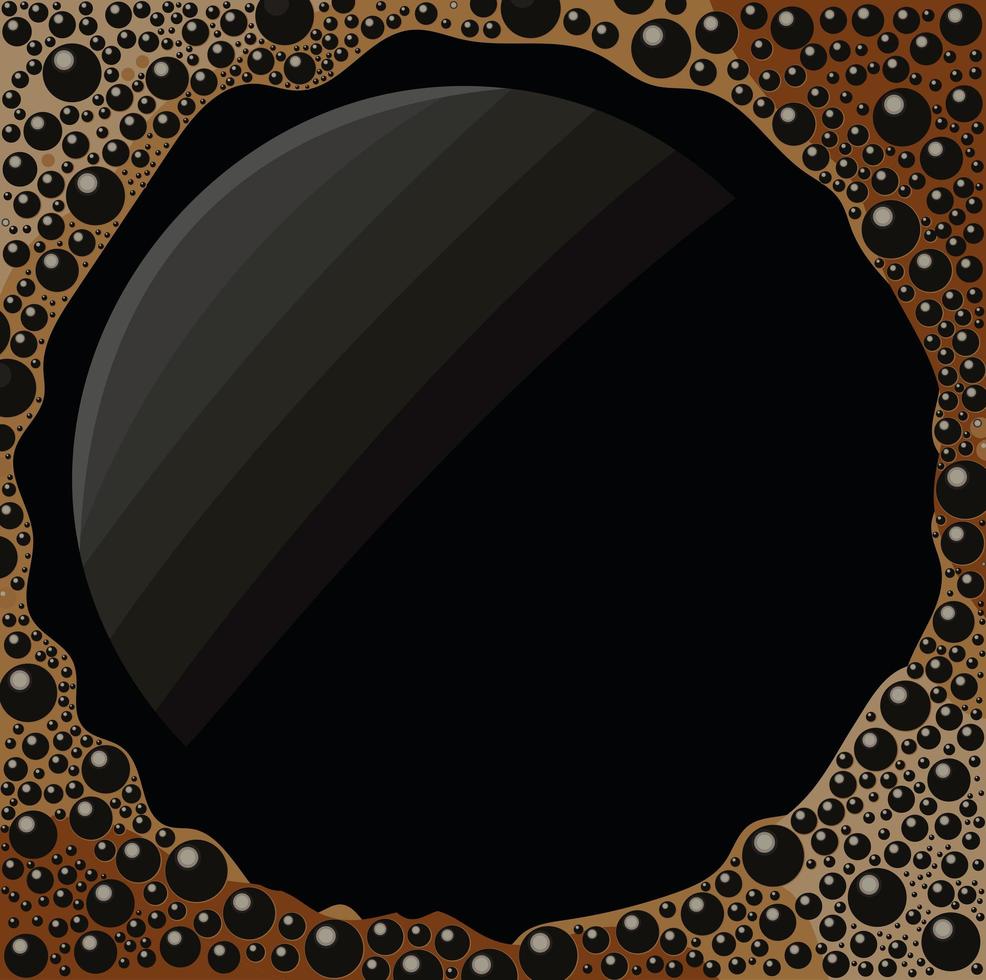 schwarze Kaffeekarte vektor