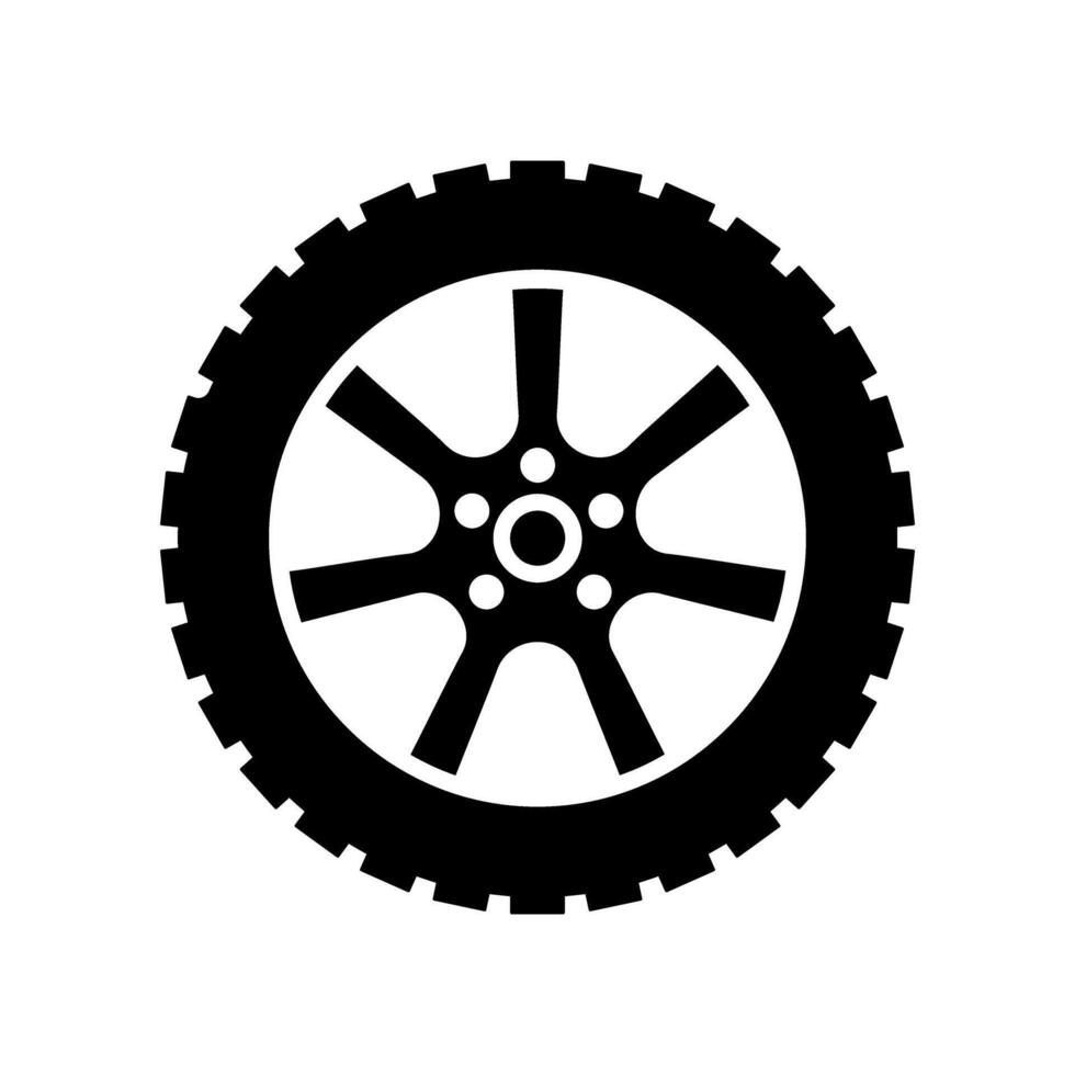 Auto Rad Symbol Vektor. Rad Illustration unterzeichnen. Reifen Bedienung Symbol oder Logo. vektor