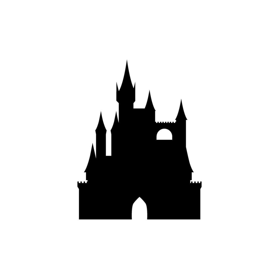 slott ikon vektor. fästning illustration tecken. fäste symbol. torn logotyp. vektor