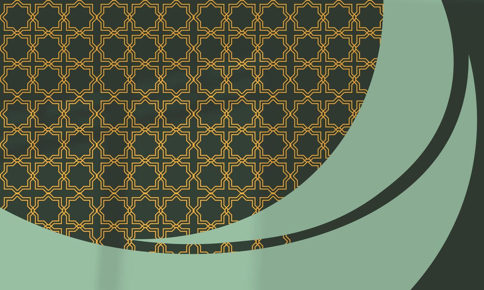 geometrisch Hintergrund mit islamisch Ramadan Muster mit Orange Farbe zum Gruß Karte Kopieren Raum Bereich eps 10 vektor