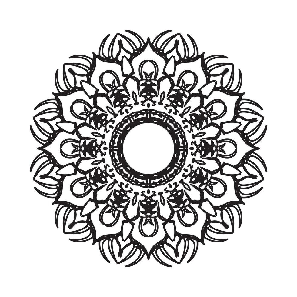 Mandalas für Malbuch. dekorative runde Ornamente. vektor