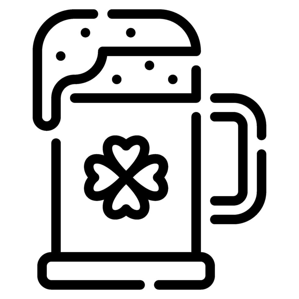 grön öl ikon för webb, app, infografik, etc vektor