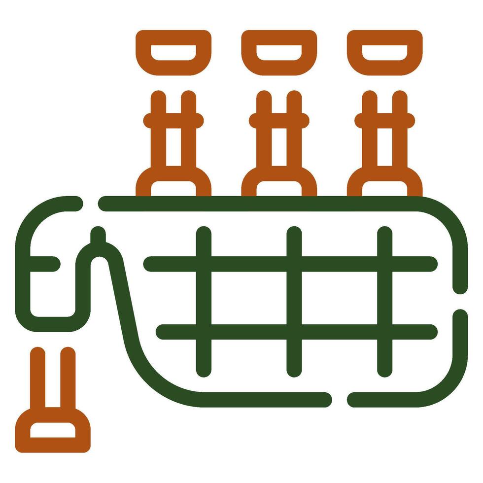 Dudelsack Symbol zum Netz, Anwendung, Infografik, usw vektor