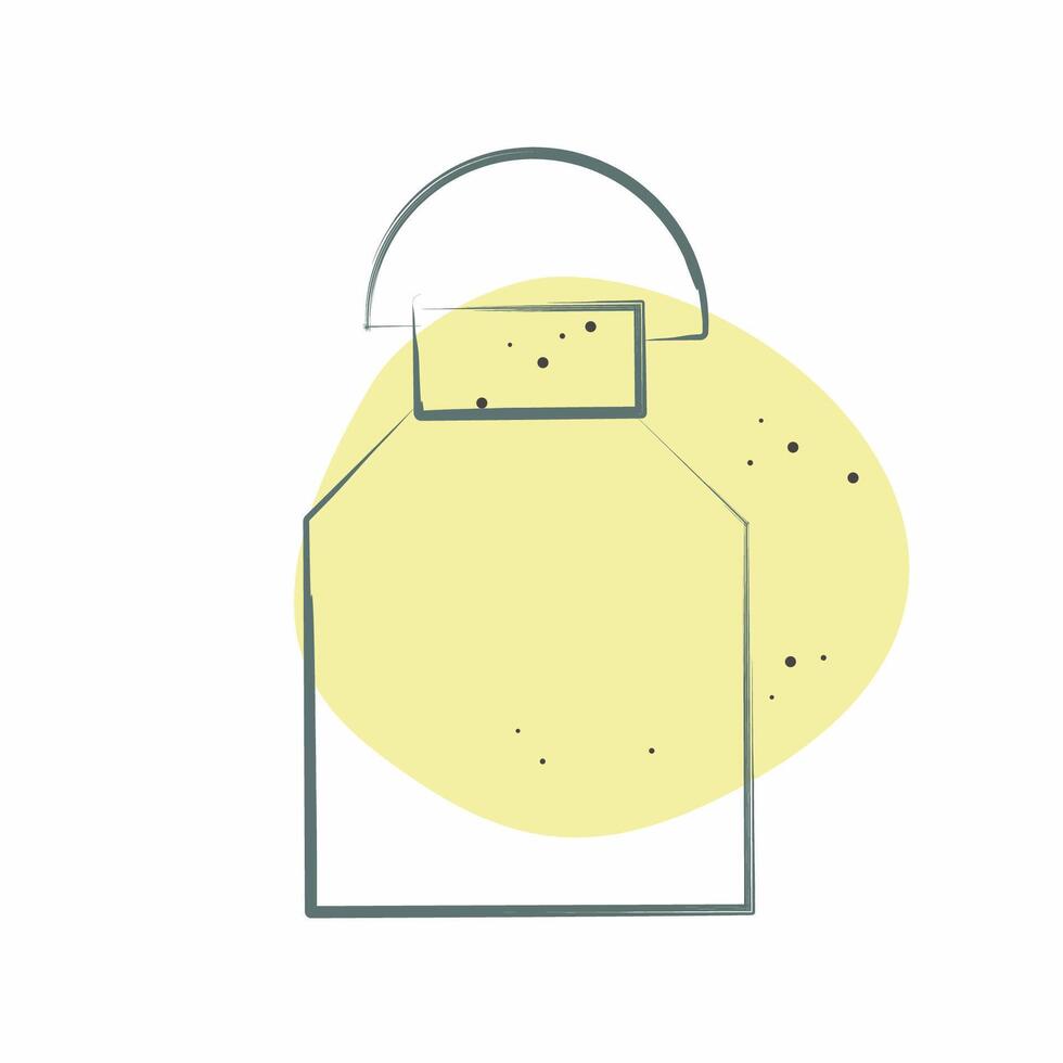 ikon mjölk. relaterad till mjölk och dryck symbol. Färg fläck stil. enkel design redigerbar. enkel illustration vektor