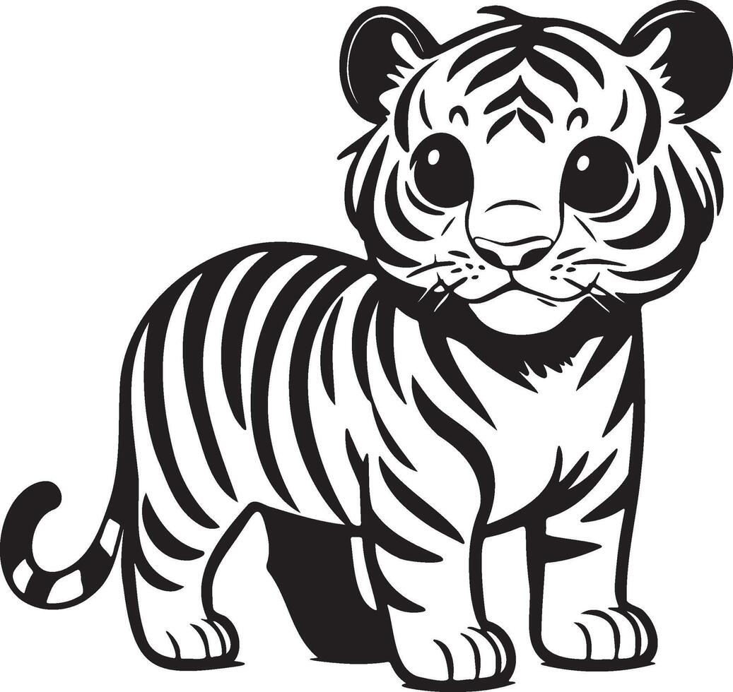 süß Tiger Illustration. vektor