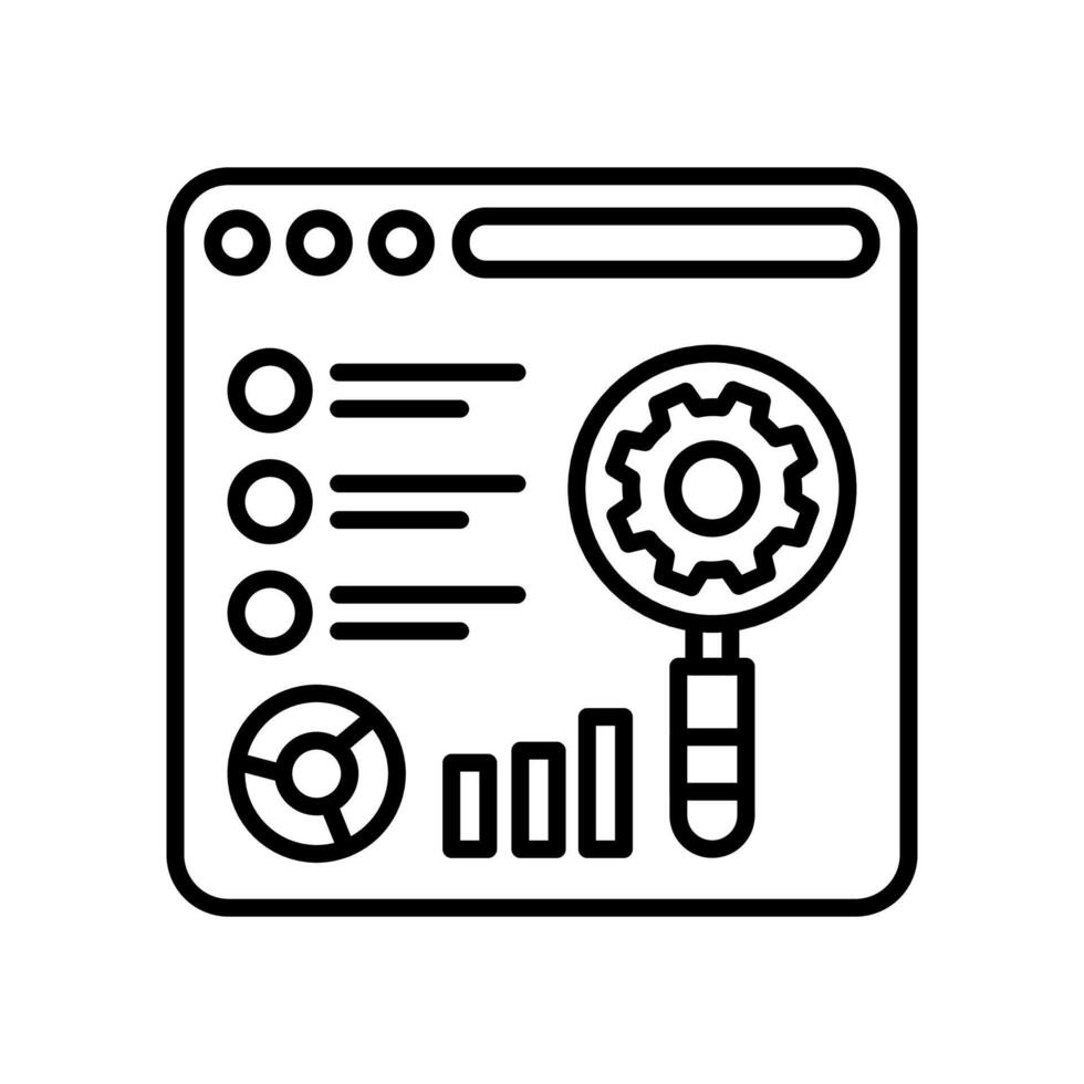 webb statistik ikon i vektor. logotyp vektor
