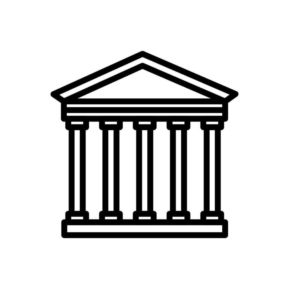 pantheon ikon i vektor. logotyp vektor