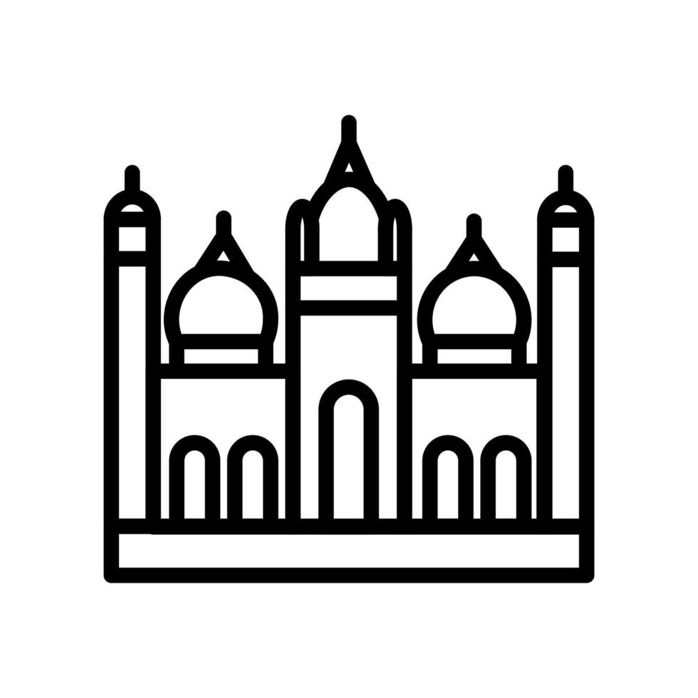 badshahi masjid ikon i vektor. logotyp vektor