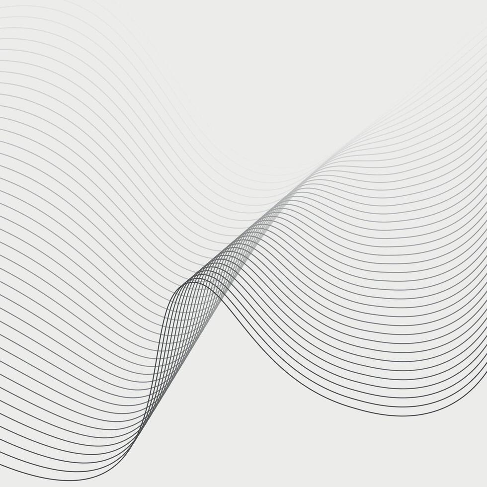 abstrakt wellig Linie Hintergrund, dynamisch Klang Welle, wellig Muster, stilvoll Linie Kunst und Netz Banner Banner Hintergrund vektor