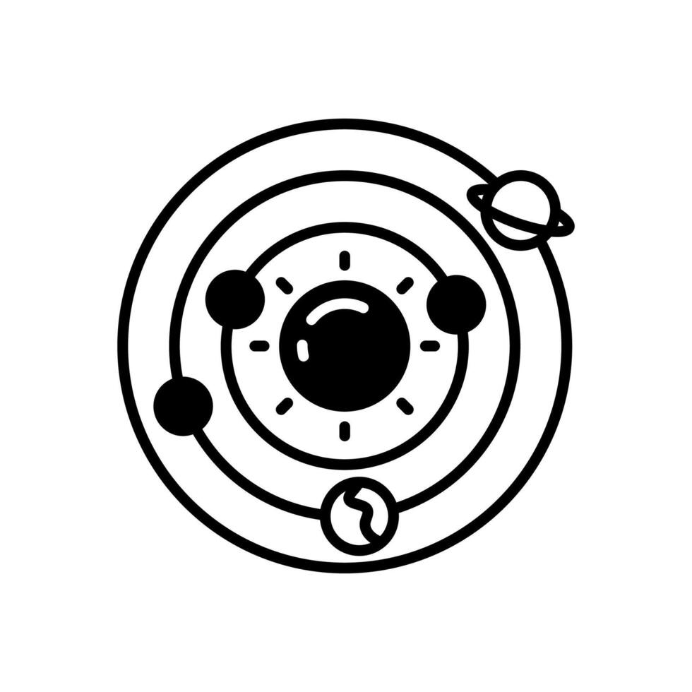 Solar- System Symbol im Vektor. Logo vektor
