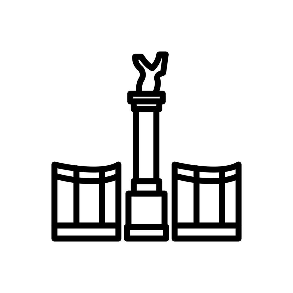 Helden Platz Symbol im Vektor. Logo vektor