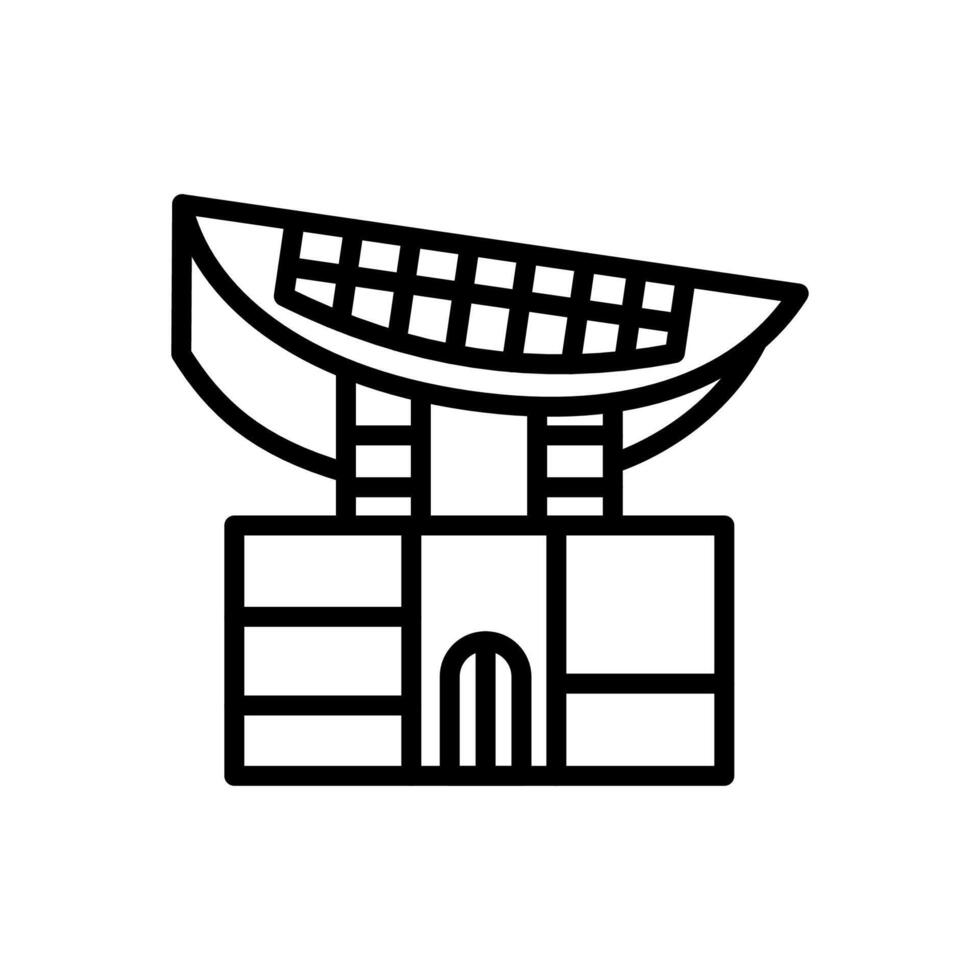 Gipfel Turm Symbol im Vektor. Logo vektor