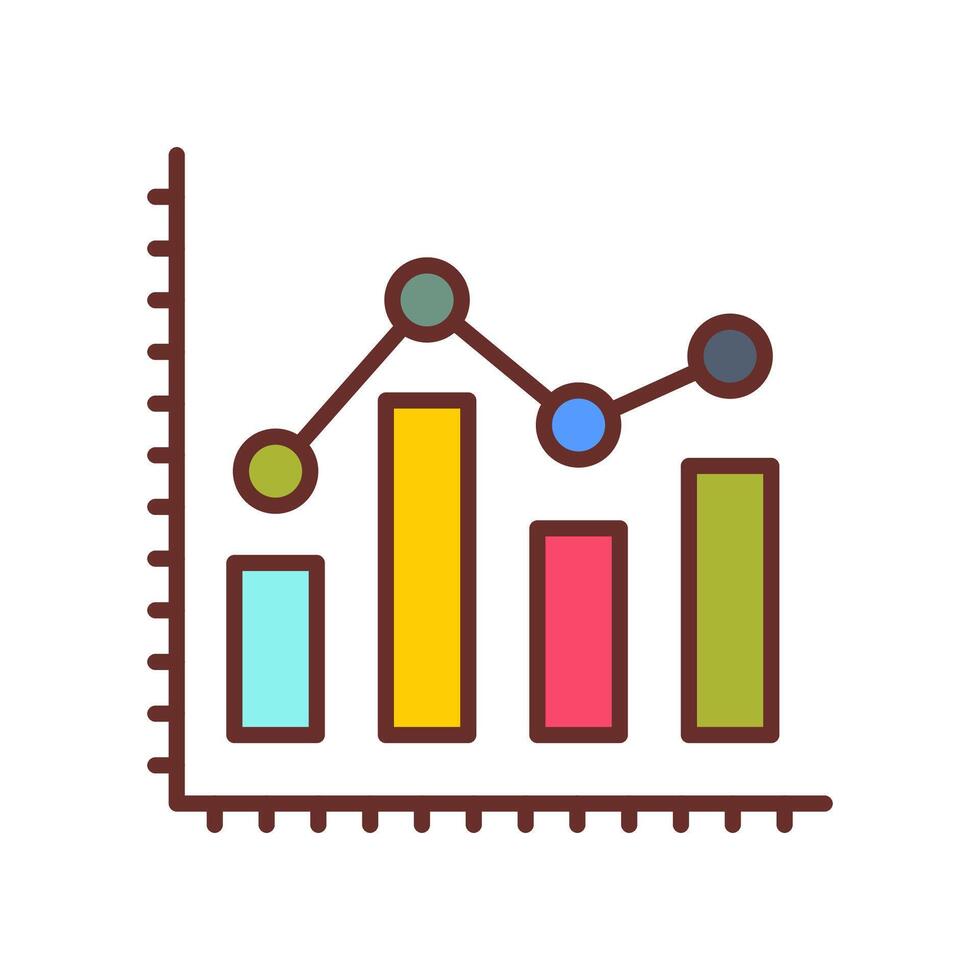 Daten Diagramm Symbol im Vektor. Logo vektor