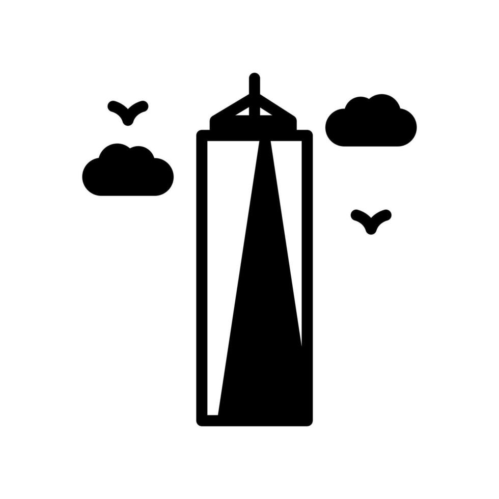 Freiheit Turm Symbol im Vektor. Logo vektor