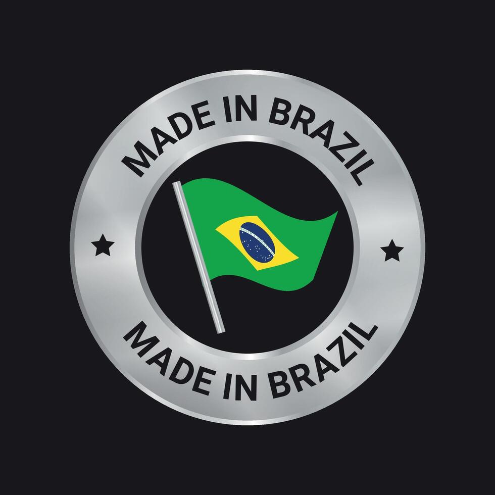 gemacht im Brasilien Vektor Logo, Symbol und Abzeichen