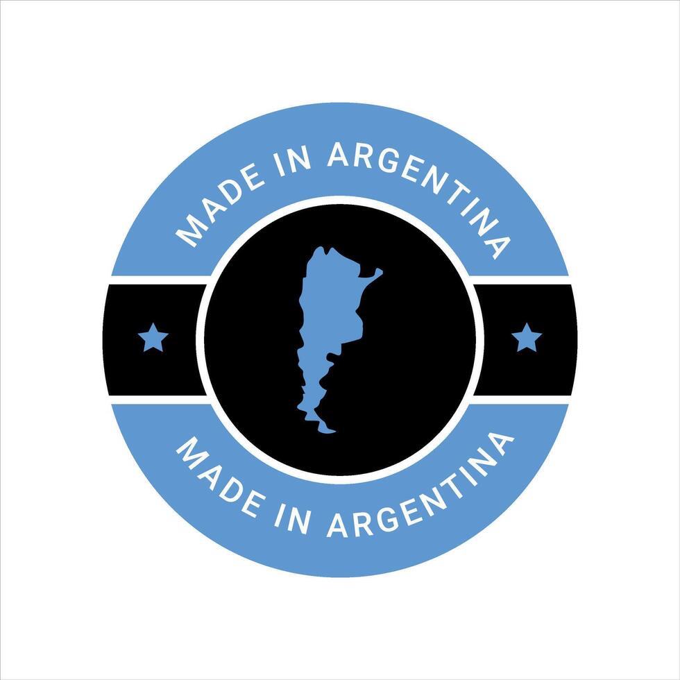 gemacht im Argentinien Vektor Logo und vertraut Abzeichen Symbole