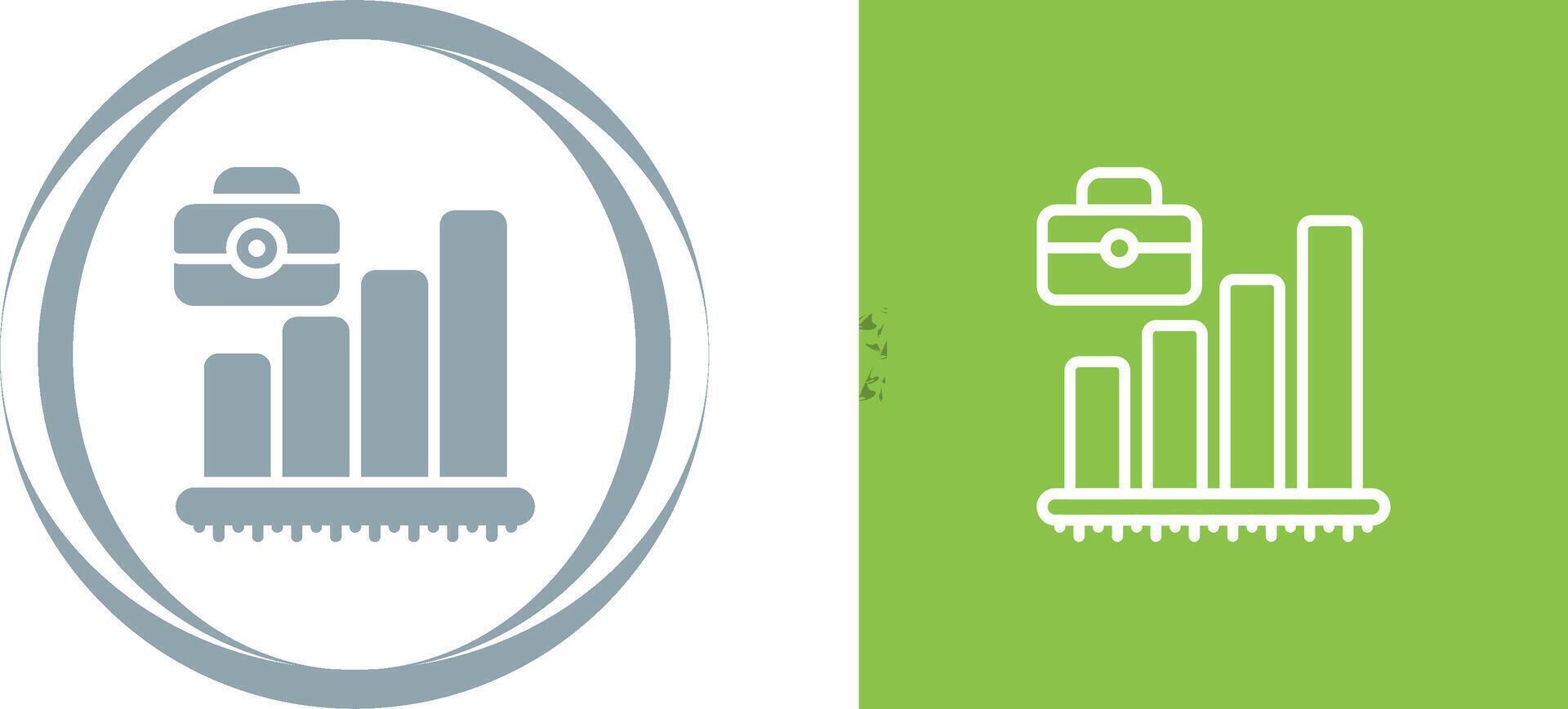 portfölj med Diagram vektor ikon