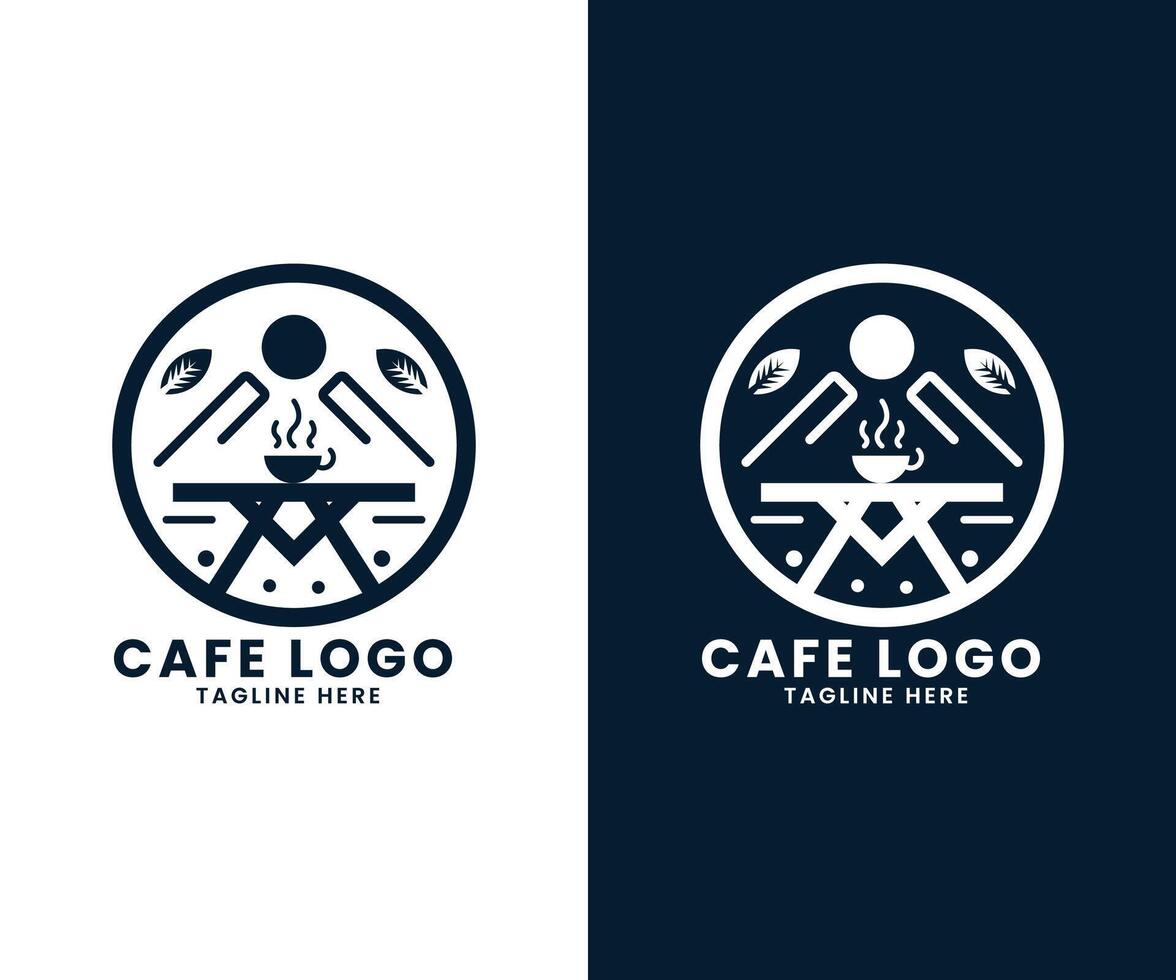 Kaffee Restaurant Cafe Burger schnell Essen Geschäft Logo Design Vektor Vorlage