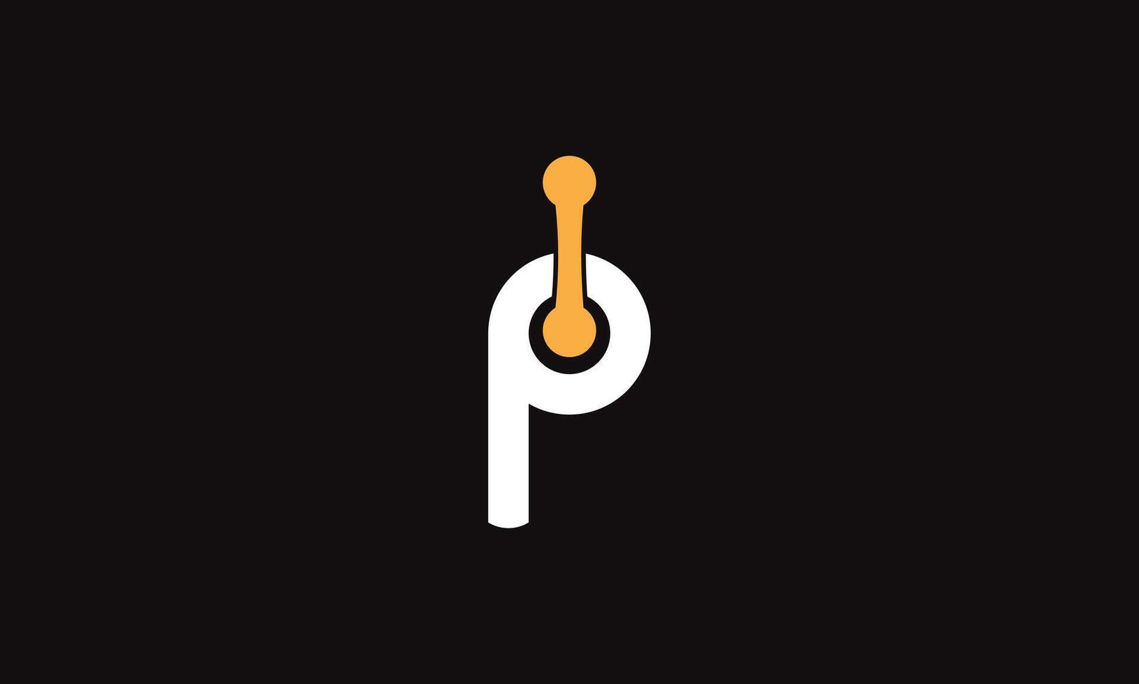 p senare logotyp mall vektor abstrakt monogram symbol