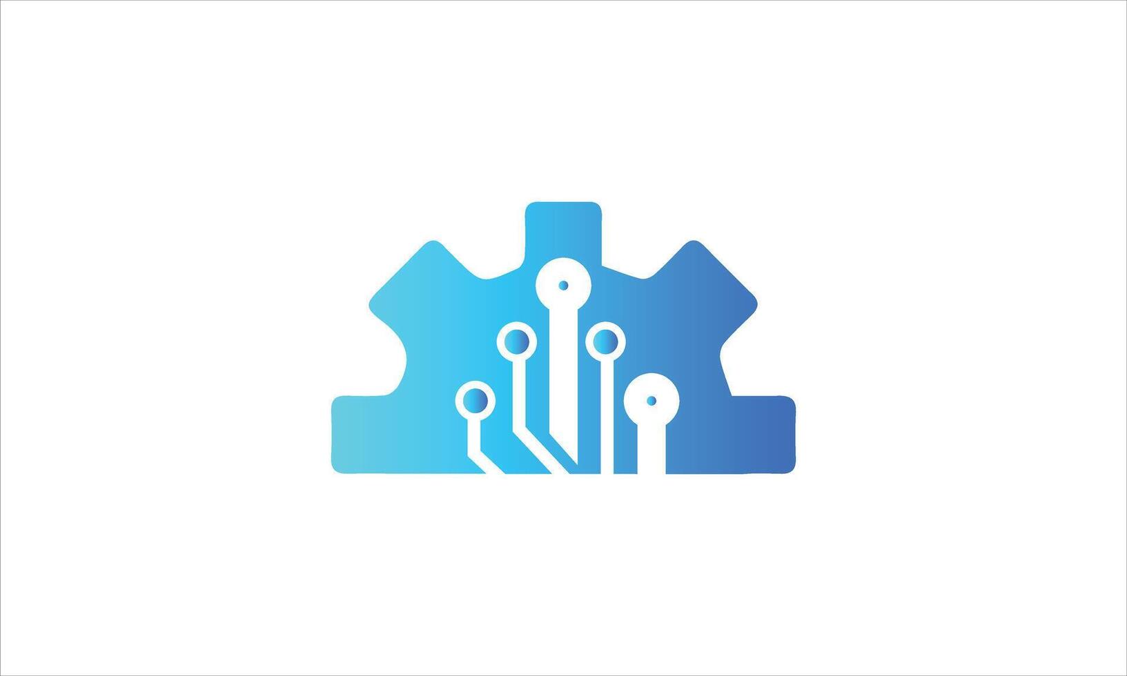 Technologie Logo Design Vektor Illustration