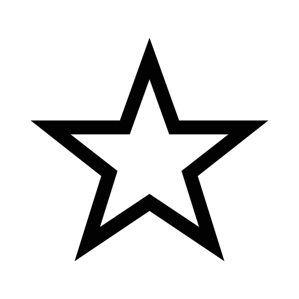 Star Symbol Vektor Linie Kunst. klassisch Rang isoliert. modisch eben Liebling Design. Star Netz Seite? ˅ Piktogramm, Handy, Mobiltelefon App. Logo Illustration. Folge10.