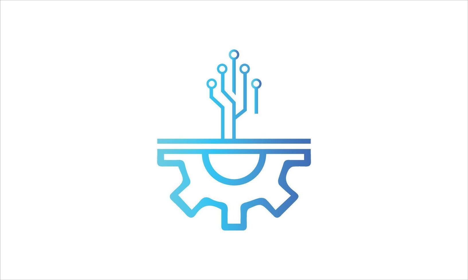 Technologie-Logo-Vektor vektor