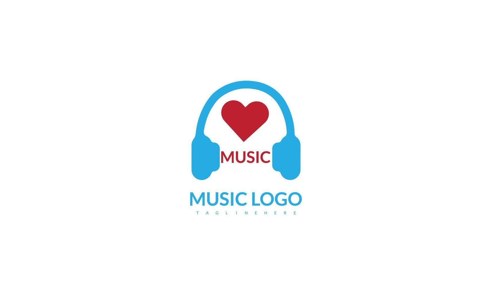 trendig musik logotyp isolerat av platt stil design vektor