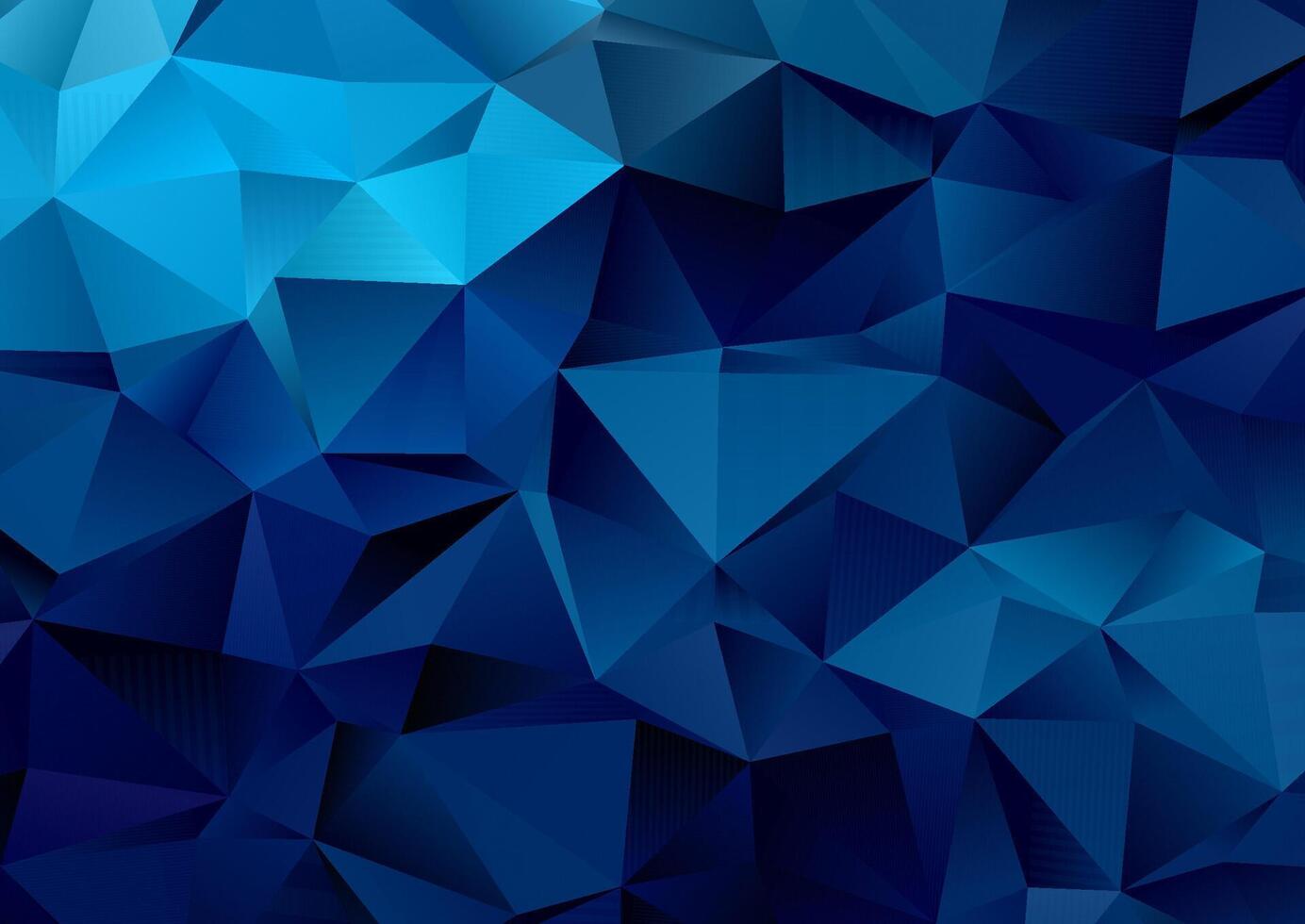 abstrakt Hintergrund mit ein Blau Gradient niedrig poly Design vektor