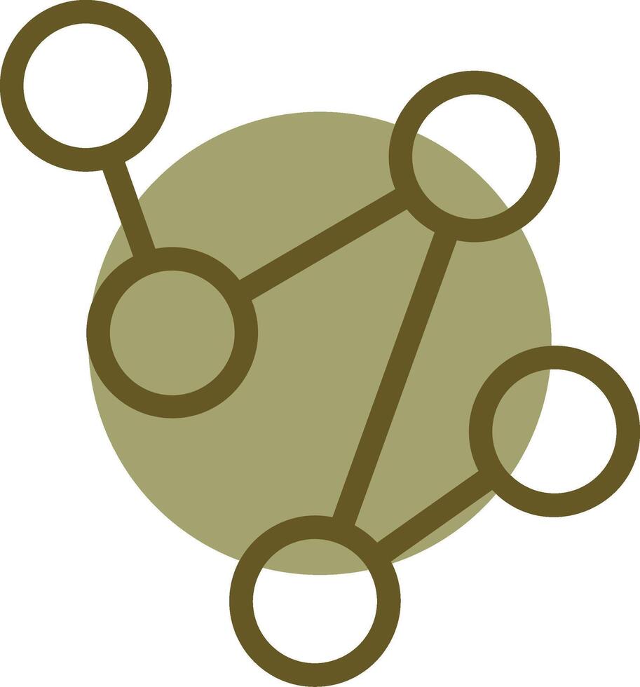 förbindelse linjär cirkel ikon vektor
