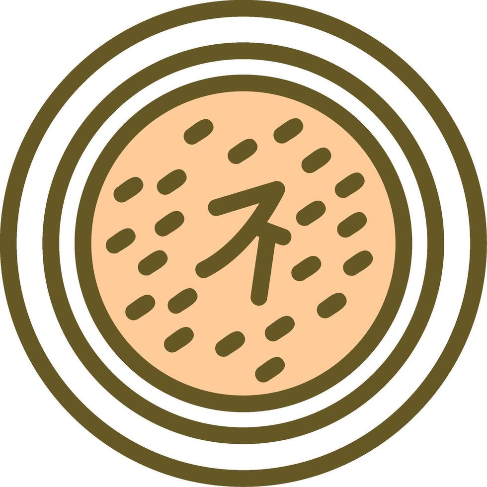 Nian Gao linear Kreis Symbol vektor