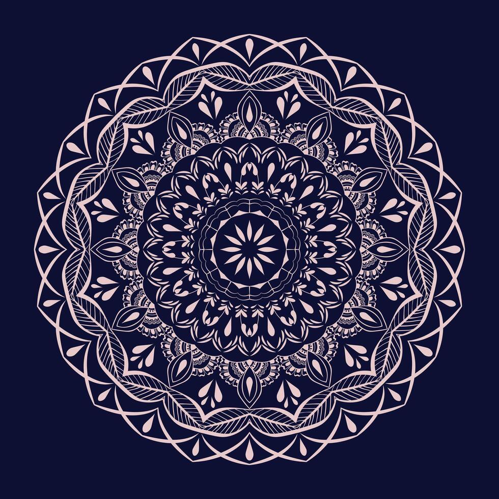 fri vektor lyx blommig indisk mandala design