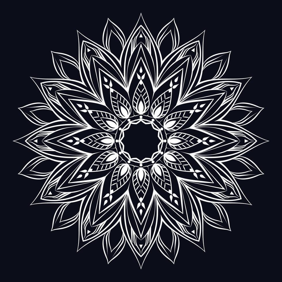 kostenlos Vektor Blumen- Mandala Design