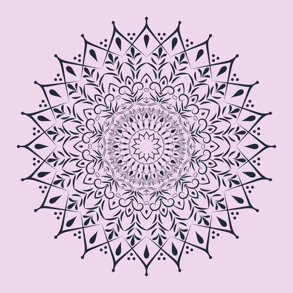 kostenlos Vektor Luxus Blumen- indisch Arabisch Mandala Design