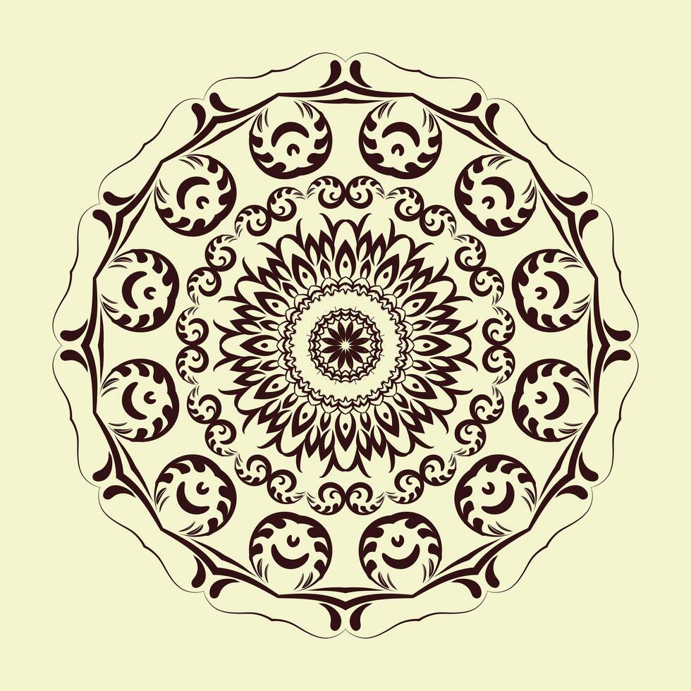 fri vektor lyx blommig indisk arabicum mandala design