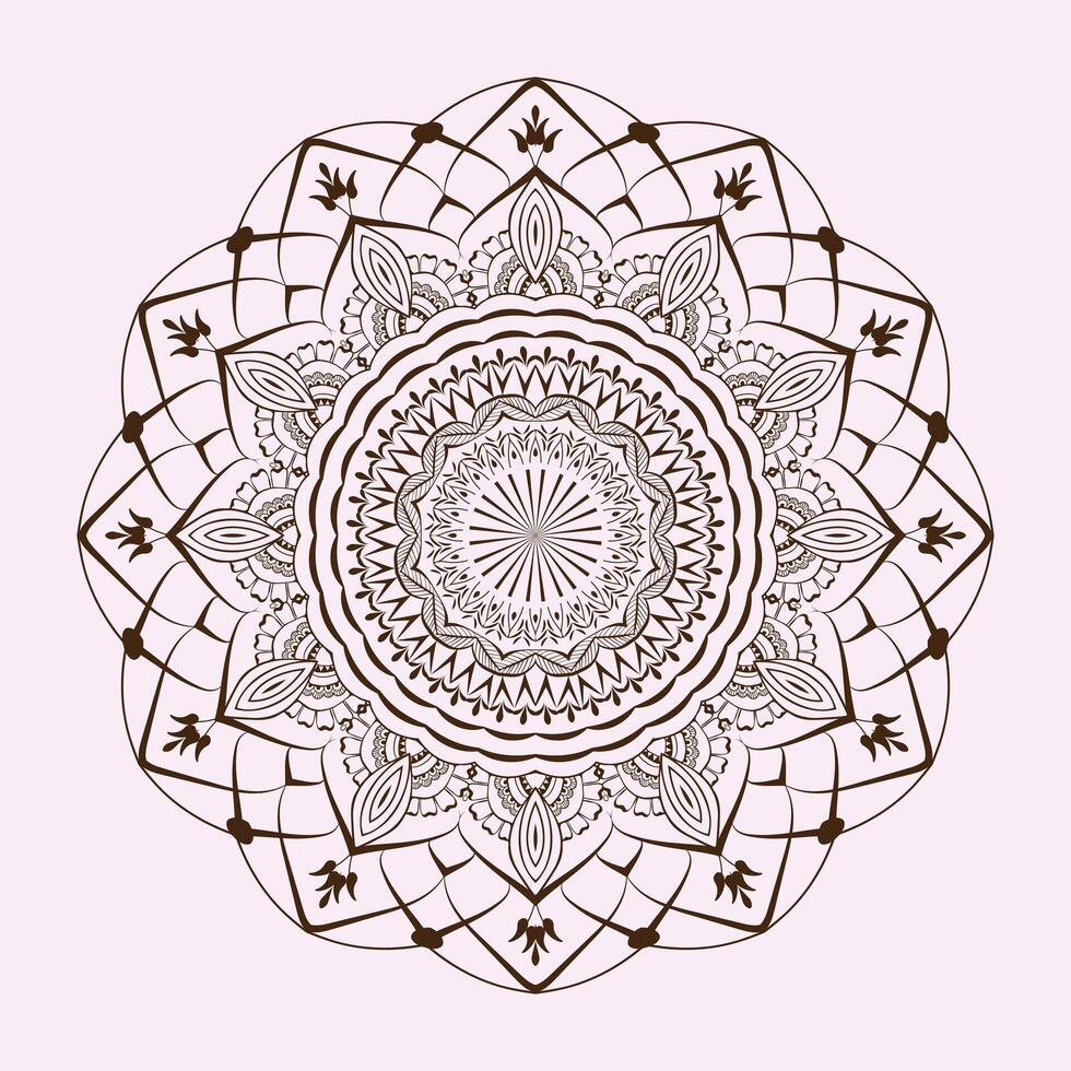 kostenlos Vektor Grafik Kunst Blumen- Mandala Design